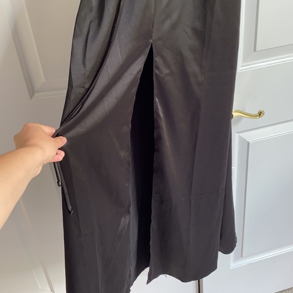 For Love & Lemons black satin maxi slip - Picture 6 of 6